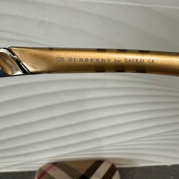 BURBERRY WOMENS NOVACHECK SUNGLASSES SAFILO 125 8435/S - Picture 9 of 12